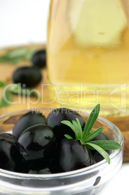 Olive with oil