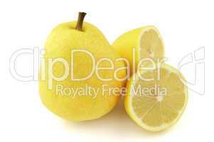 Pear with lemon