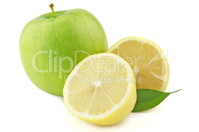 Lemon and apple