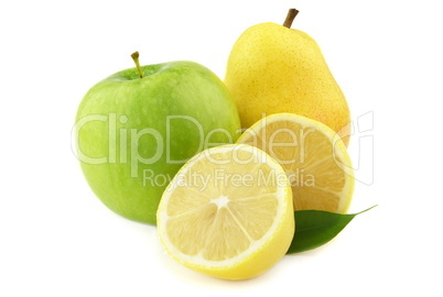 Sweet pear and apple with lemon