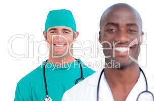 Portrait of attractive male doctors