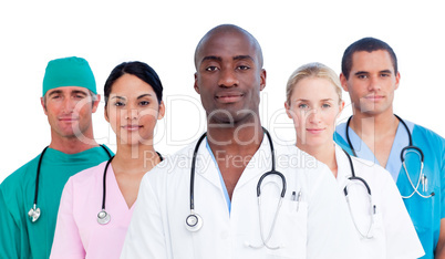 Portrait of confident medical team