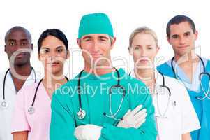 Portrait of multi-ethnic medical team