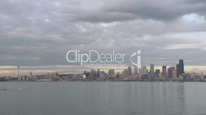 Seattle Skyline - time lapse (2 of 3)