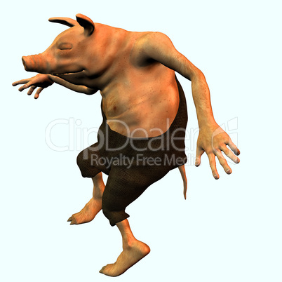Tanzendes Schwein