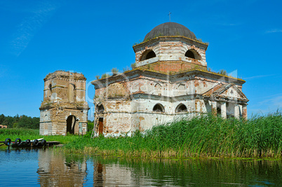 Temple of the flooded settlement