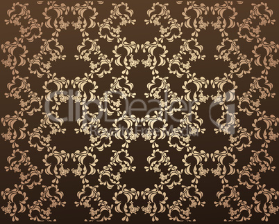 Brown seamless ornate