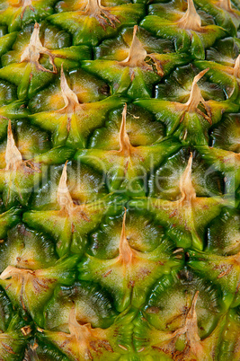 Textured surface of pineapple