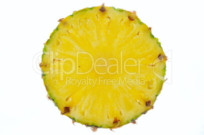 ripe pineapple isolated