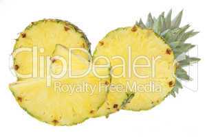 A cut pineapple