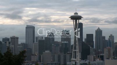 Seattle Skyline - time lapse (3 of 3)