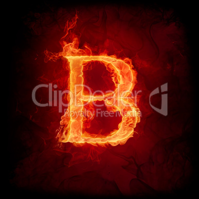 Fire letter B