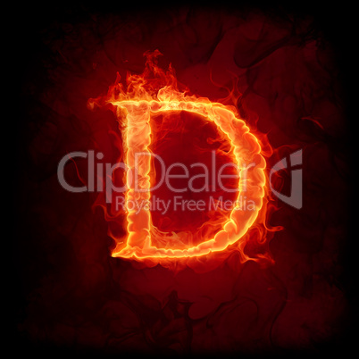 Fire letter D