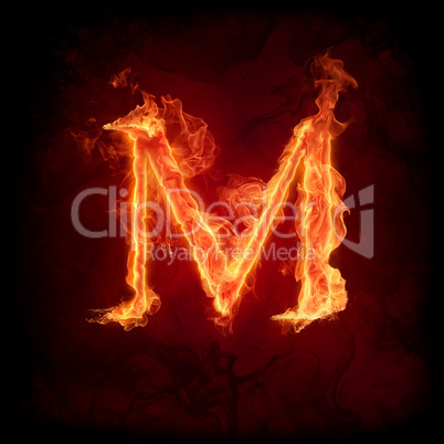 Fire letter M