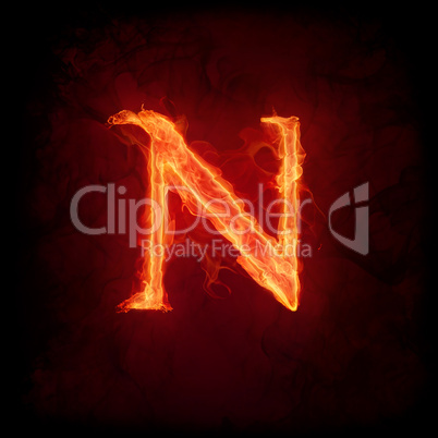 Fire letter N