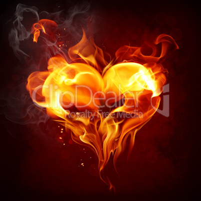 Burning heart