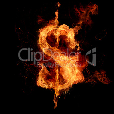 Fire dollar sign