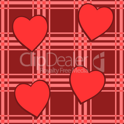 Valentine's day abstract seamless background