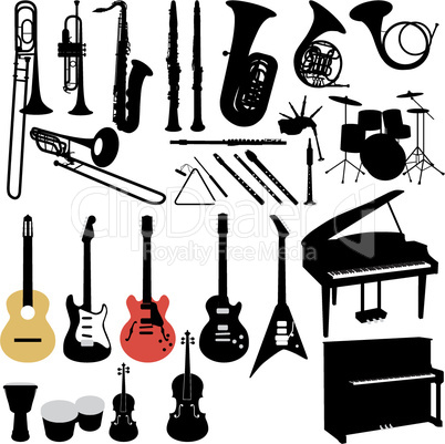 musical instruments set