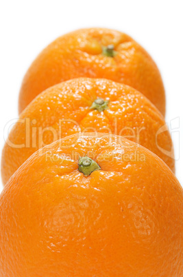 Three frash orange