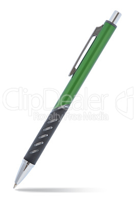 Green ball point pen