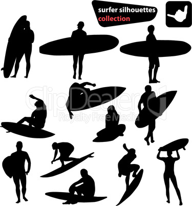 surfer silhouettes 1
