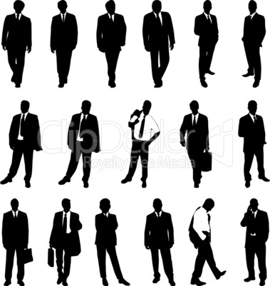 businessman silhouettes
