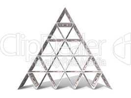 Bierdeckel Pyramide