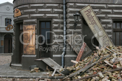 Destroyed photostudio