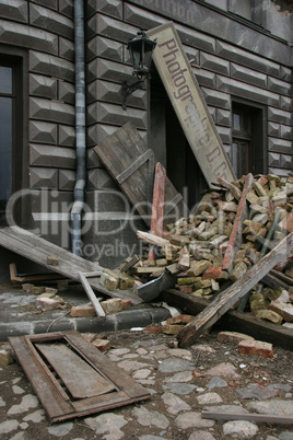 Destroyed photostudio