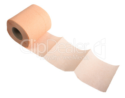 Pink toilet paper.