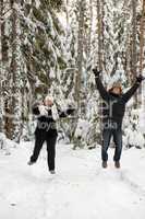 Couple in forest