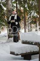 Woman in forest