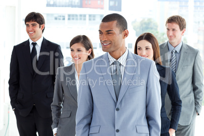 Portrait of a positive business team