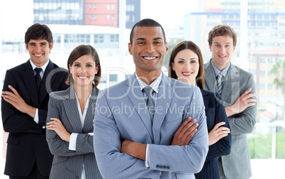 Portrait of a confident business team