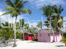 Small and Coloured Homes on the Coast of Santo Domingo