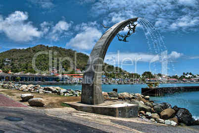 Coast in Saint Maarten Island, Dutch Antilles