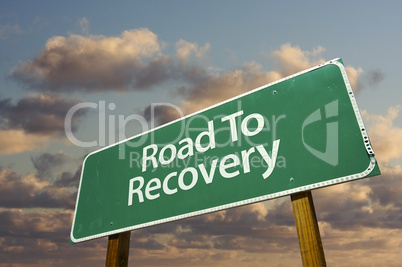 Road To Recovery Green Road Sign