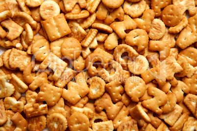 Cookies in the form of the alphabet