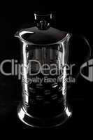 French-press in black background_5