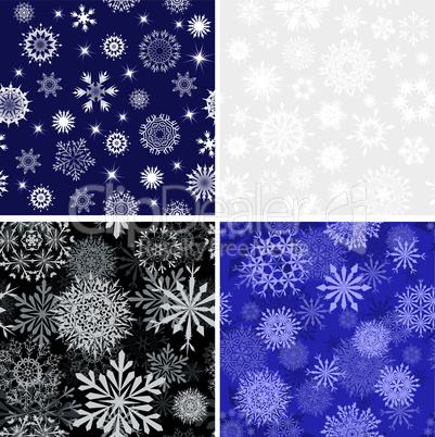 seamless snowflakes background