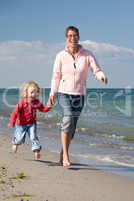 Mother with daughter