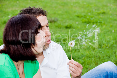 Couple in park