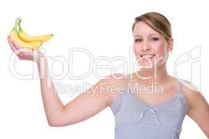 Woman with bananas