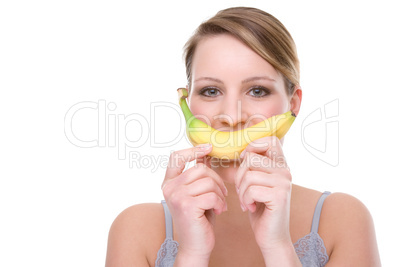 Woman with bananas