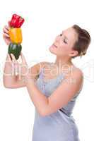 Woman with pepper