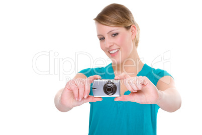 Woman With Digital Camera