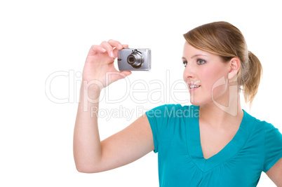 Woman With Digital Camera