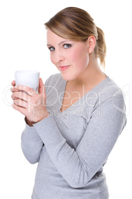 Woman with cup