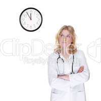 Doctor with clock
